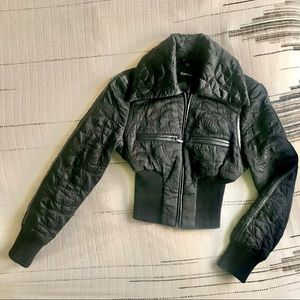 Quilted Embroidered Puffer Jacket